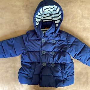Toddlers boy down winter jacket (peacoat style)